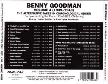 CD Benny Goodman: Volume 4 1939-1940 (The Alternative Takes In Chronological Order) LTD