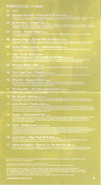 CD Bent: FabricLive. 11