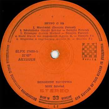 2LP Bergendy: Hétfő