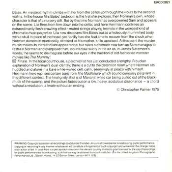 CD Bernard Herrmann: Psycho (Complete Music For Alfred Hitchcock's Classic Suspense Thriller)