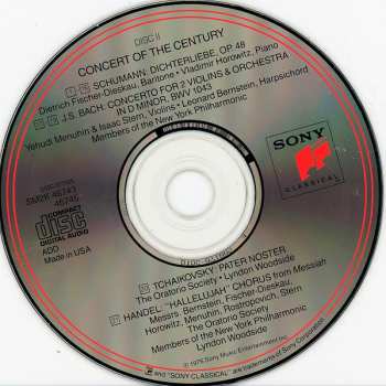 2CD/Zestaw pudełkowy Dietrich Fischer-Dieskau: Concert Of The Century