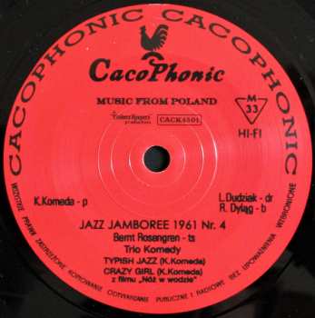SP Bernt Rosengren: Jazz Jamboree 1961 Nr. 4
