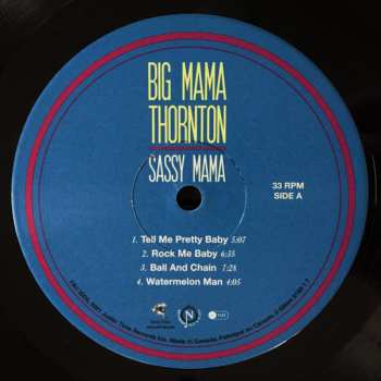 LP Big Mama Thornton: Sassy Mama: Live At The Rising Sun Celebrity Jazz Club