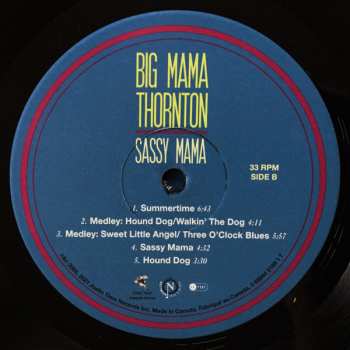 LP Big Mama Thornton: Sassy Mama: Live At The Rising Sun Celebrity Jazz Club