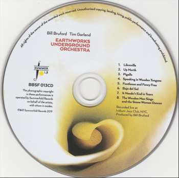 CD Bill Bruford: Earthworks Underground Orchestra