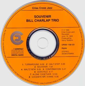 CD Bill Charlap Trio: Souvenir