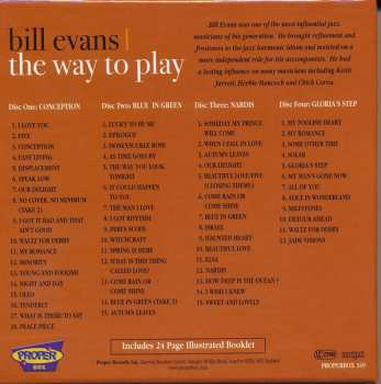 4CD/Zestaw pudełkowy Bill Evans: The Way To Play