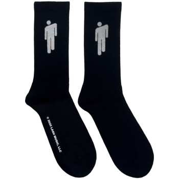 Merch Billie Eilish: Billie Eilish Unisex Terry Socks: White Blohsh (black) (uk Size 4 - 7) 36 - 42