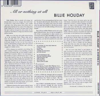 CD Billie Holiday: All Or Nothing At All LTD