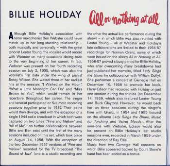 CD Billie Holiday: All Or Nothing At All LTD