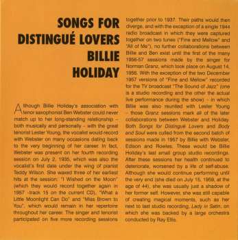 CD Billie Holiday: Songs For Distingué Lovers LTD