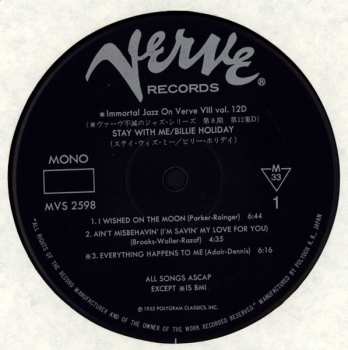 LP Billie Holiday: Stay With Me