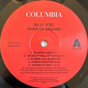 LP Billy Joel: River Of Dreams