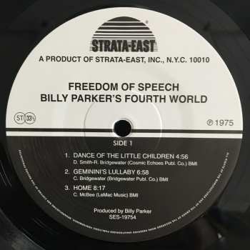 LP Billy Parker's Fourth World: Freedom Of Speech LTD