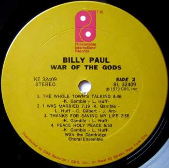 LP Billy Paul: War Of The Gods