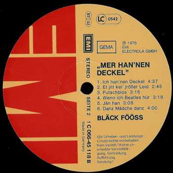 LP Bläck Fööss: Mer Han'Nen Deckel
