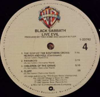 2LP Black Sabbath: Live Evil