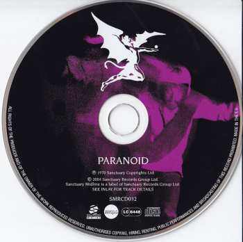 CD Black Sabbath: Paranoid