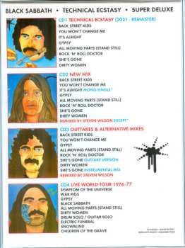 4CD/Zestaw pudełkowy Black Sabbath: Technical Ecstasy Super Deluxe DLX