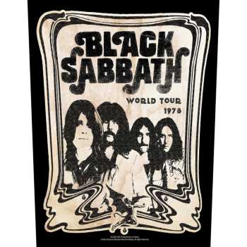 Merch Black Sabbath: Naszywka na plecach World Tour 1978