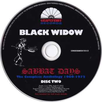 6CD/Zestaw pudełkowy Black Widow: Sabbat Days (The Complete Anthology 1969-1972)