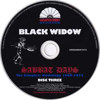6CD/Zestaw pudełkowy Black Widow: Sabbat Days (The Complete Anthology 1969-1972)