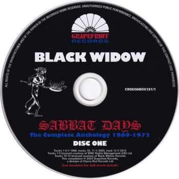 6CD/Zestaw pudełkowy Black Widow: Sabbat Days (The Complete Anthology 1969-1972)