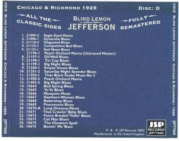 4CD/Zestaw pudełkowy Blind Lemon Jefferson: The Complete 94 Classic Sides Remastered