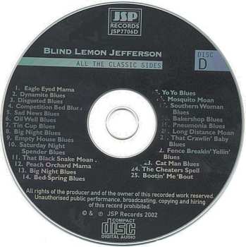 4CD/Zestaw pudełkowy Blind Lemon Jefferson: The Complete 94 Classic Sides Remastered