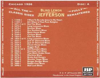 4CD/Zestaw pudełkowy Blind Lemon Jefferson: The Complete 94 Classic Sides Remastered