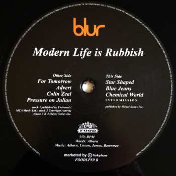 2LP Blur: Modern Life Is Rubbish LTD