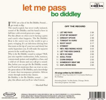 CD Bo Diddley: Let Me Pass LTD