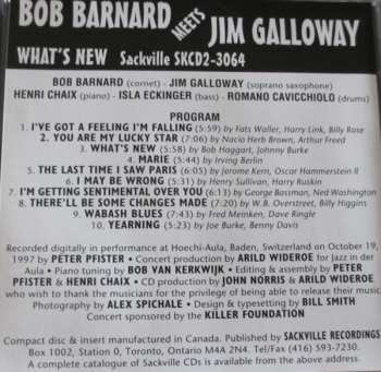 CD Bob Barnard: What's New