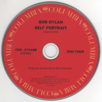 4CD/Zestaw pudełkowy Bob Dylan: Another Self Portrait (1969-1971)