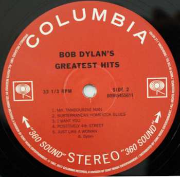 LP Bob Dylan: Bob Dylan's Greatest Hits