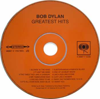 CD Bob Dylan: Greatest Hits