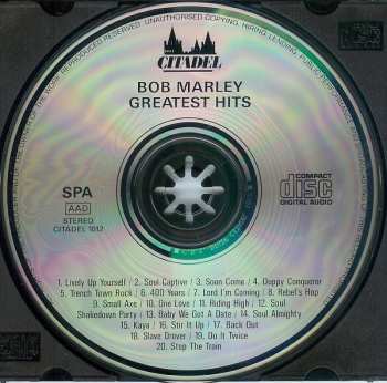 CD Bob Marley: Greatest Hits