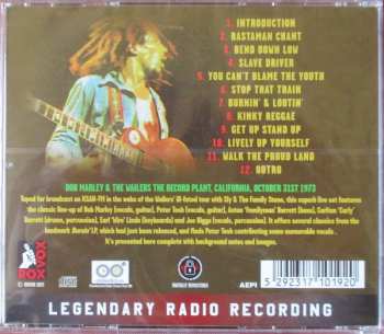 CD Bob Marley & The Wailers: Live At The Record Plant '73
