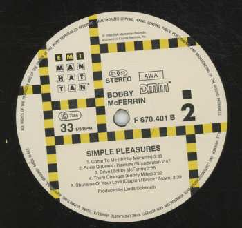 LP Bobby McFerrin: Simple Pleasures