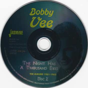 2CD Bobby Vee: The Night Has A Thousand Eyes (The Albums 1961-1962)