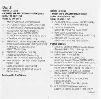 2CD Bobby Vee: The Night Has A Thousand Eyes (The Albums 1961-1962)