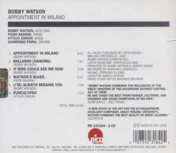 CD Bobby Watson: Appointment In Milano