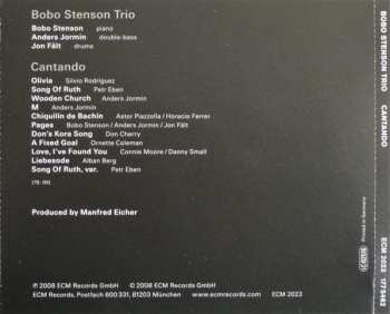 CD Bobo Stenson Trio: Cantando