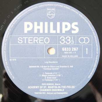 LP Luigi Boccherini: The Famous Fandango / Guitar Quintets Nos.4 And 5 / "La Ritirata Di Madrid" 