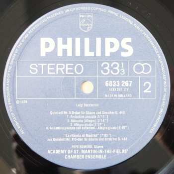 LP Luigi Boccherini: The Famous Fandango / Guitar Quintets Nos.4 And 5 / "La Ritirata Di Madrid" 