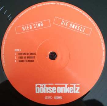 2LP Böhse Onkelz: Hier Sind Die Onkelz