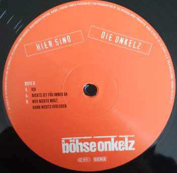 2LP Böhse Onkelz: Hier Sind Die Onkelz