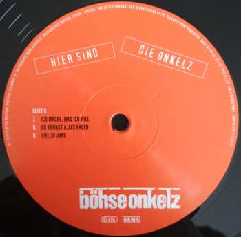 2LP Böhse Onkelz: Hier Sind Die Onkelz