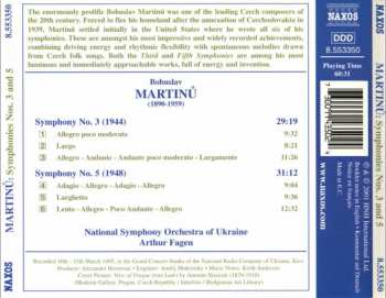 CD Bohuslav Martinů: Symphonies Nos. 3 And 5