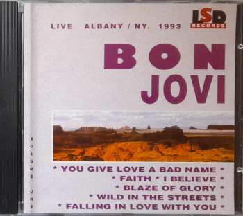 CD Bon Jovi: Live Albany / NY. 1993 Volume One